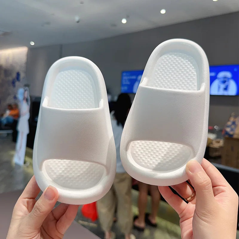 2026 Children's Slippers for Summer Boys and Girls Indoor Bathroom Soft-Soled Thickened Anti-Slip Baby Slippers and Cool Sandals