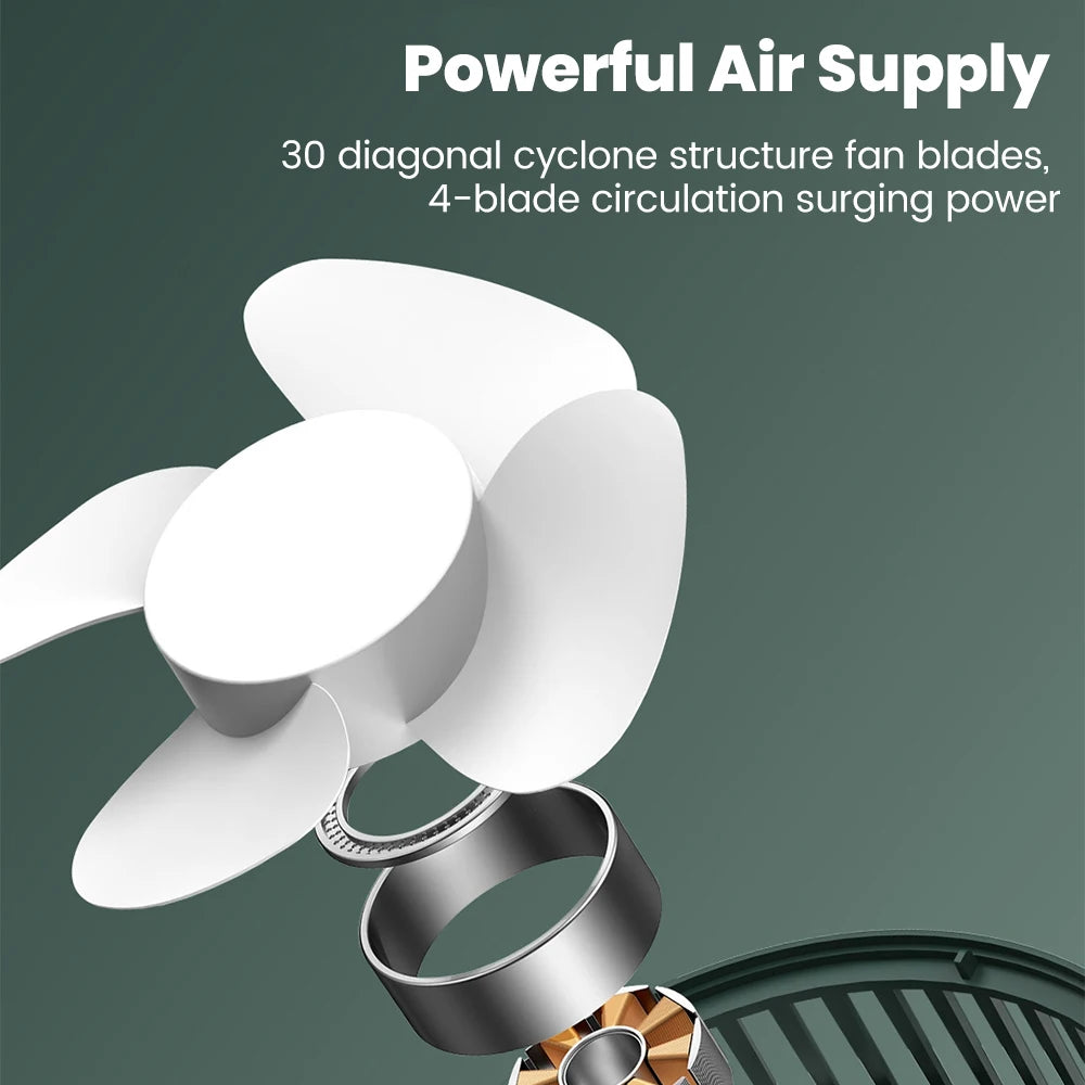 Mini Rechargeable Desk Fan — Portable Cooling for Home, Office & On-the-Go