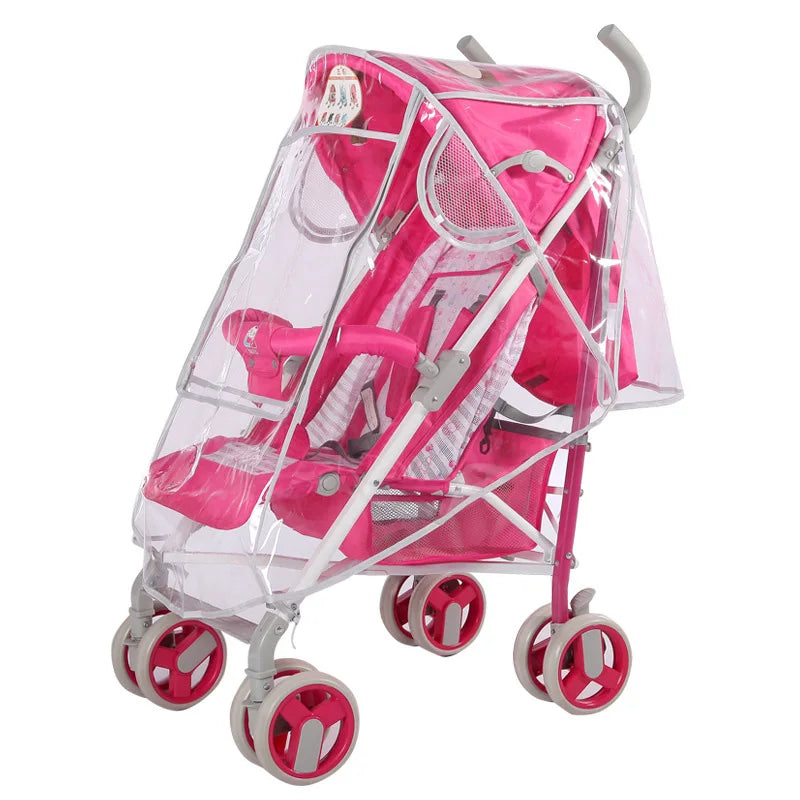 Waterproof Baby Stroller Rain Cover Windproof Baby Carriage Cover Raincoat Pram Rain Cape Outdoor Stroller Accessories