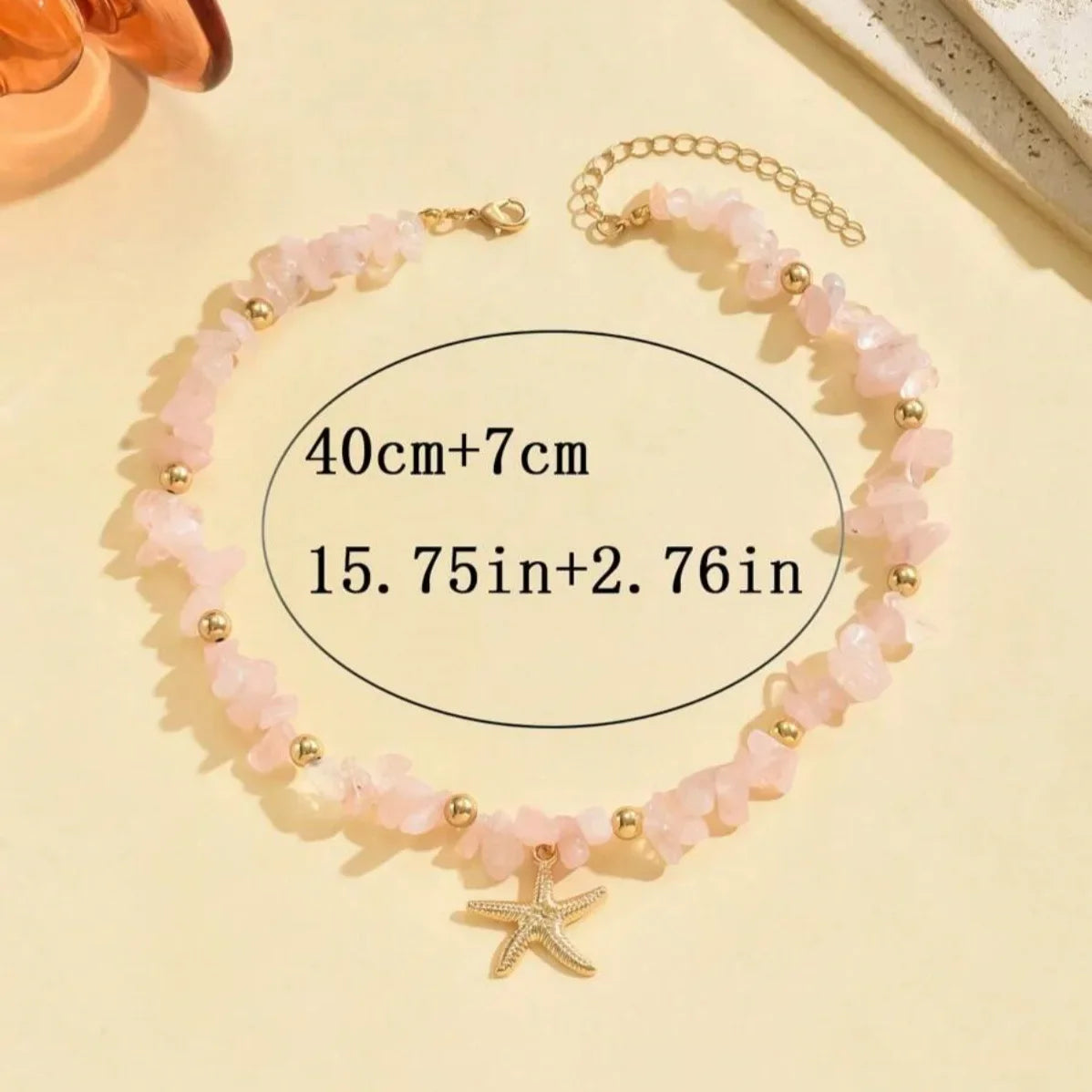 Exquisite Seashell Beaded Choker Necklace – Handmade Starfish Ocean Jewellery