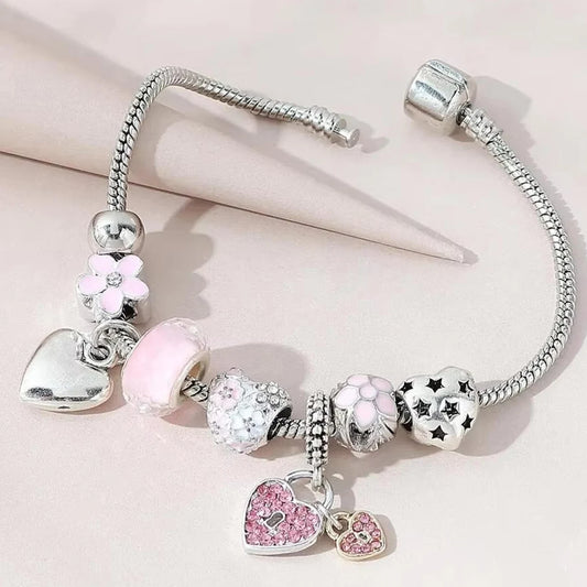 Multi-Element Beaded Love Family Bracelet – Daily Wear Party Holiday Gift for Women