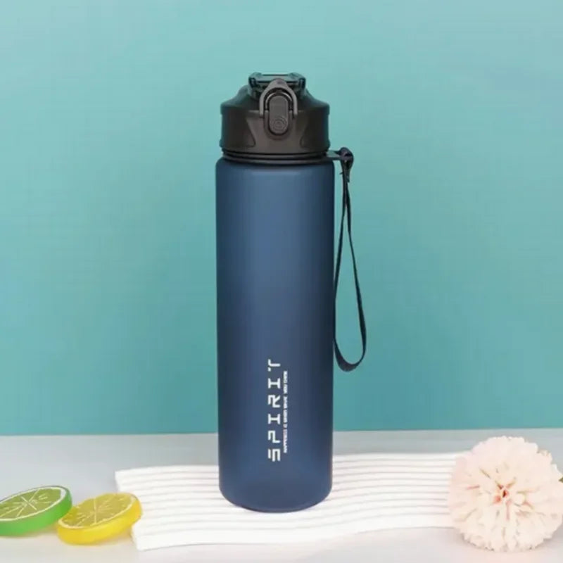 Sports Water Bottle with Time-Tracking Straw – Flip Lid, Leak-Proof, 750ml