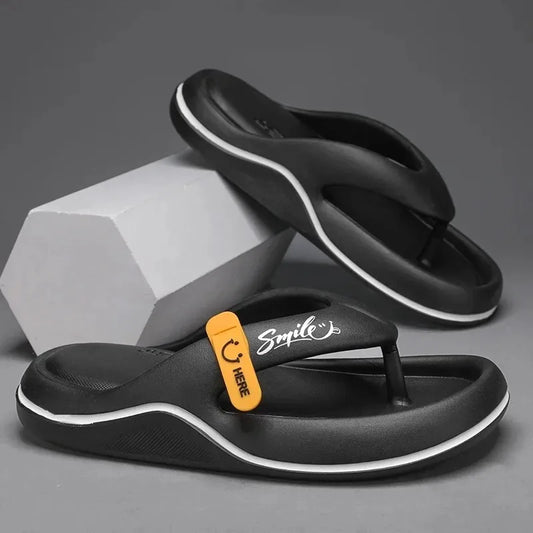 Men's Platform EVA Flip Flops – Non-Slip Beach & Bathroom Slides