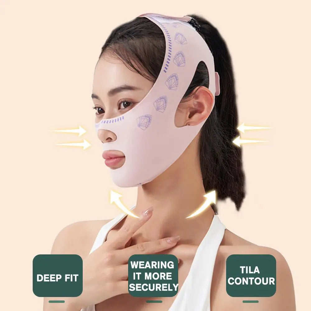 V-Line Face Sculpting Sleep Mask – Chin & Jawline Lifting Band