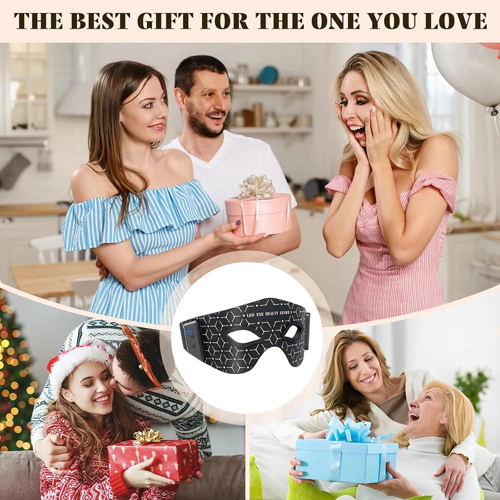 Red Light Eye Mask – 630nm & 850nm LED Therapy for Dark Circles & Puffiness