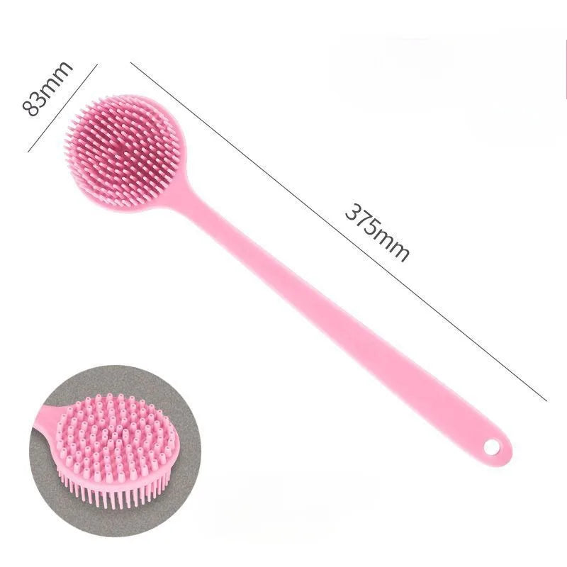 Long Handle Silicone Back Scrubber Brush – Deep Cleansing & Exfoliating Body Brush