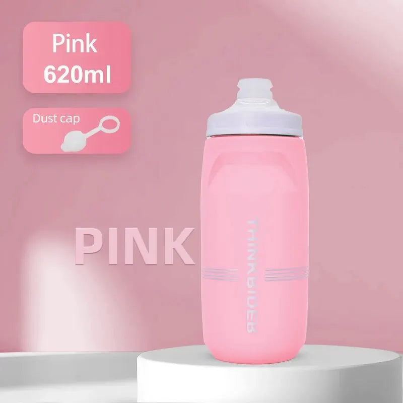 ThinkRider MTB Cycling Water Bottle – 620ml & 750ml Squeeze Sports Bottle