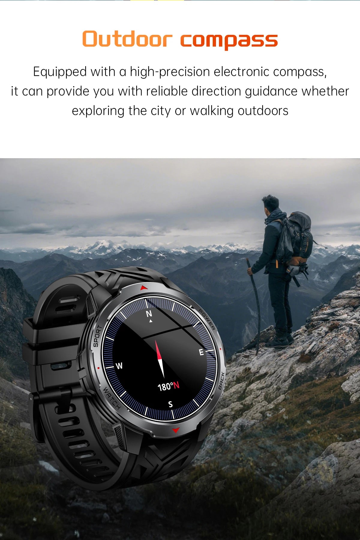 LIGE 1100mAh Battery Smart Watches For Man Outdoor Sport LED Flashlight Compass Men’s Smartwatch Bluetooth Call Men 2026 Watches