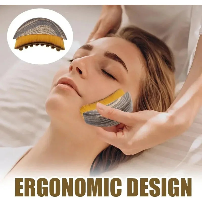 Facial Lymphatic Drainage Contour Brush – Face Chin Sculpting Massager
