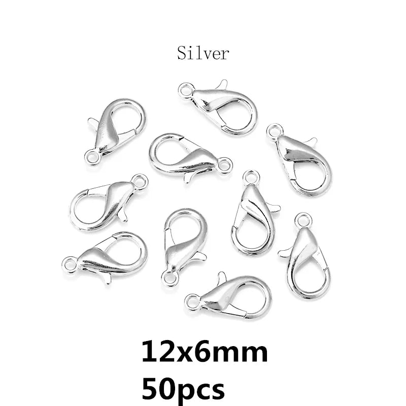 8 Colors 200pcs Open Jump Rings+ 50pcs Lobster Clasps Hooks Connectors Jewelry Making DIY Bracelet Necklace Jewelry Findings Kit