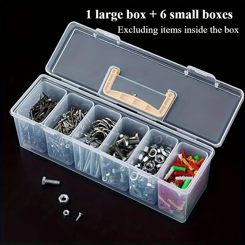 Multi-Compartment Tool & Parts Organiser Box Set – Screws, Hardware & Accessories