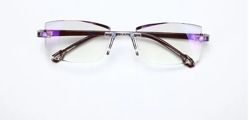 New Reading Glasses Men Magnification Eyewear Presbyopic Glasses Diopter Dimond Cutting +1.0 To +4.0 Blue Light Glasses