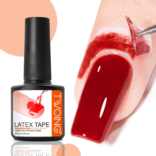 8ml Nail Peel-Off Liquid Latex Tape – Anti-Overflow Cuticle Guard Polish Protector (Small)