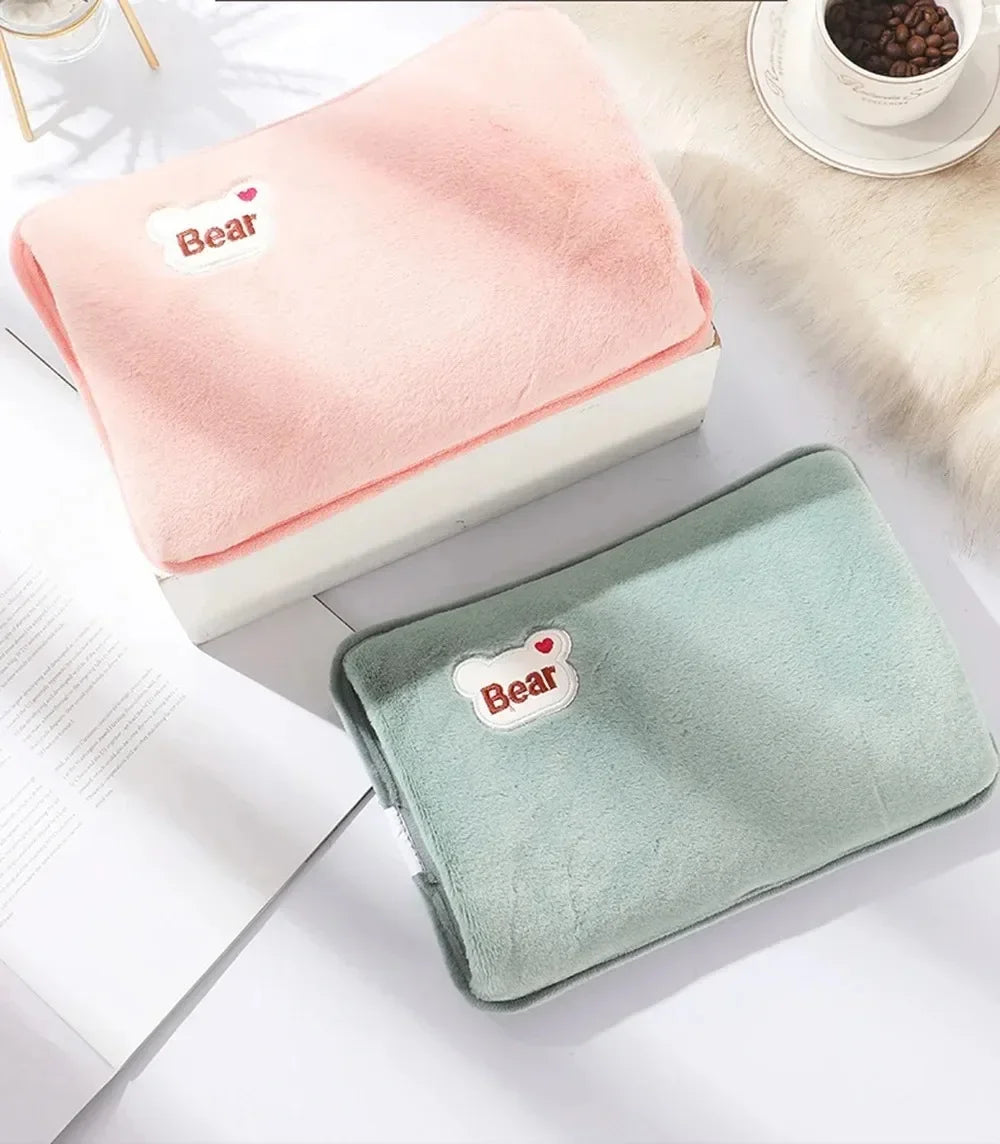 Rechargeable Hand Warmer (EU Plug) - Cute Reusable Hot Compress Bag & Hot Water Bottle