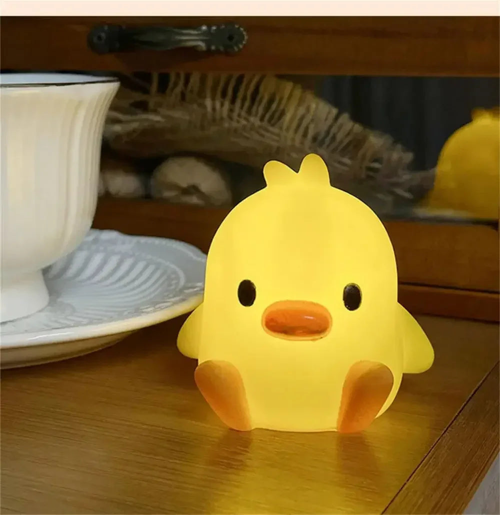 Cute Duck Night Light – Cartoon LED Bedside Sleeping Lamp for Kids & Bedroom Décor