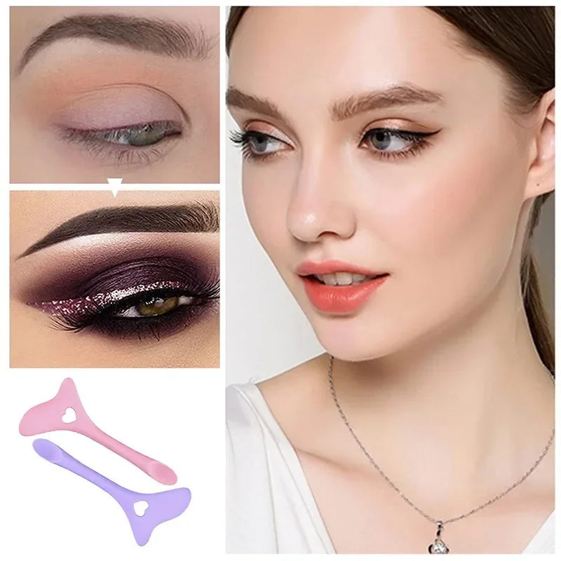 Silicone Eyeliner & Lipstick Stencil Aid – Reusable Wing Tip Makeup Tool