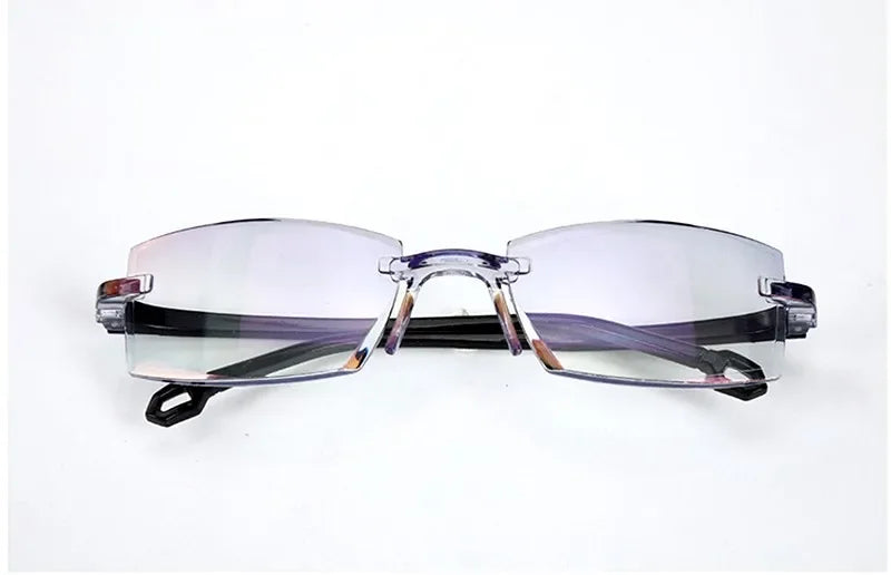 New Reading Glasses Men Magnification Eyewear Presbyopic Glasses Diopter Dimond Cutting +1.0 To +4.0 Blue Light Glasses