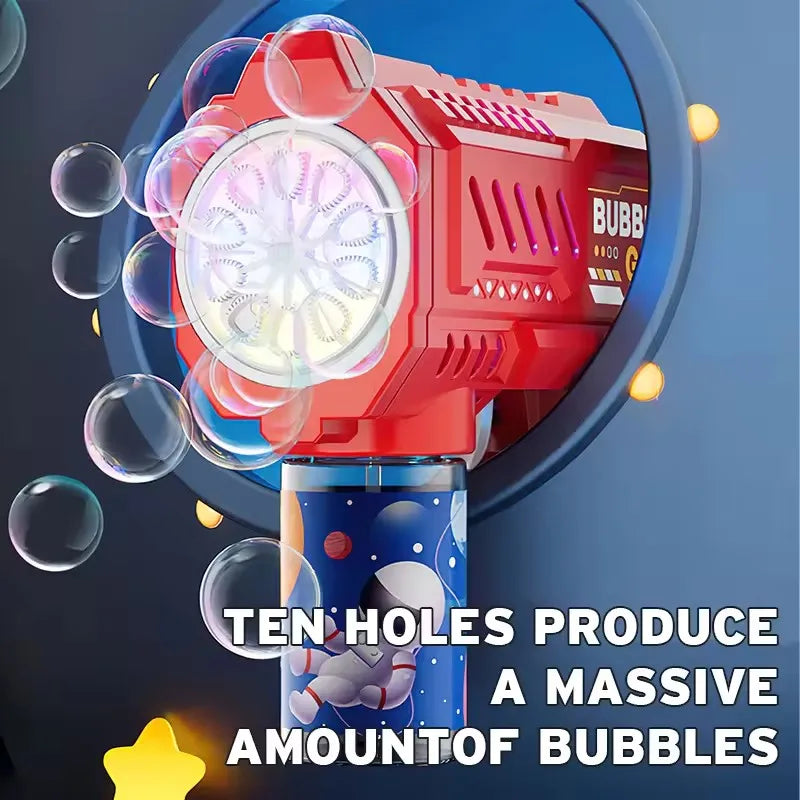 Automatic Bubble Gun — Rocket Bubble Machine for Kids & Outdoor Fun
