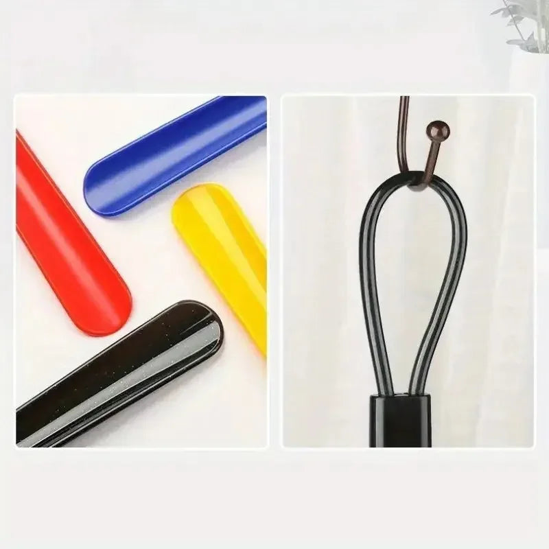 1PC Extra Long Flexible Plastic Shoe Horns Durable Shoe Spoons No Bending Required Assistive Device for Pregnant Women