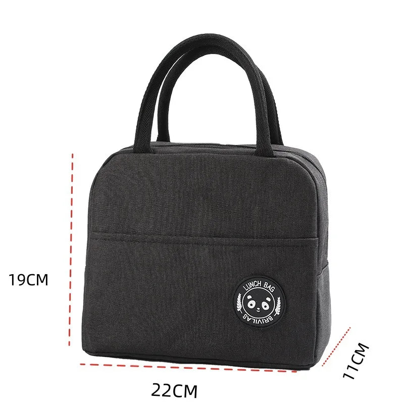 Homefish New solid color versatile cation fresh-keeping ice bag bento thermal insulation bag student lunch box bag portable ther