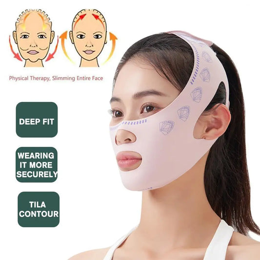 V-Line Face Sculpting Sleep Mask – Chin & Jawline Lifting Band