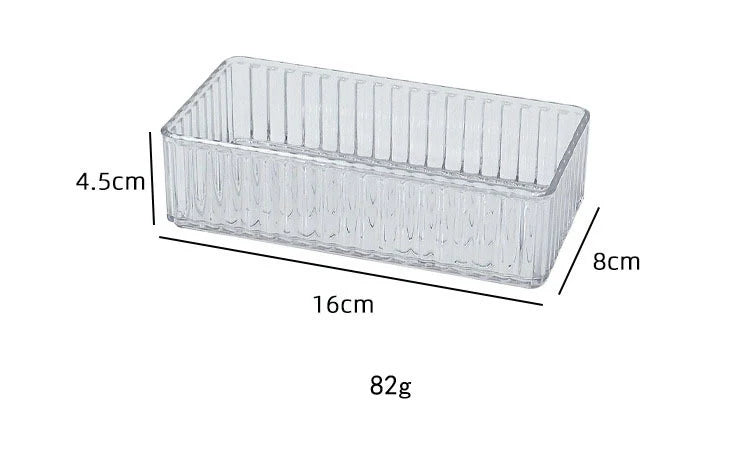 Stackable Acrylic Drawer Organiser Trays – Clear Makeup & Bathroom Vanity Storage Bins