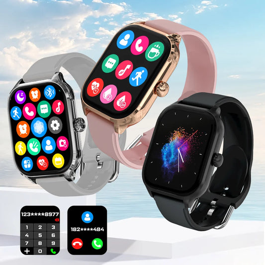 LAXASFIT H9 Smartwatch – Bluetooth Calls Heart Rate Blood Oxygen Tracking