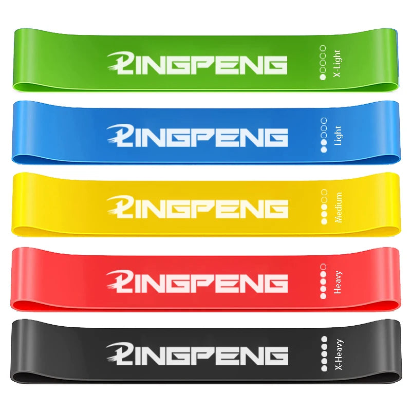Resistance Exercise Loop Bands Set – 5 Levels for Women & Men Booty & Leg Training