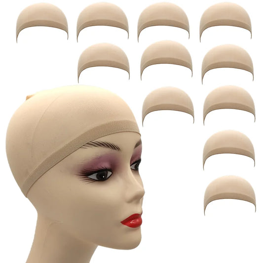 2-Pack Stretch Mesh Stocking Wig Caps – Available in Black, Brown, Skin & Beige