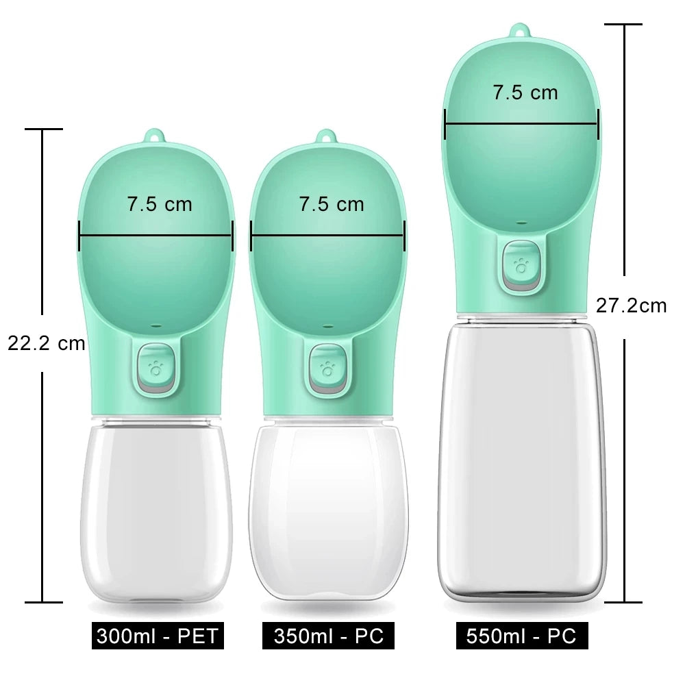 Portable Leakproof Dog Water Bottle – Outdoor Walking Drinking Bowl for Pets
