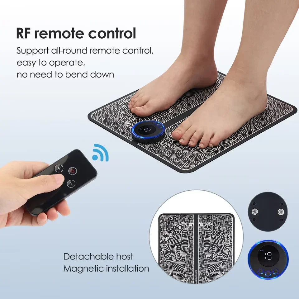 Electric Foot Massager Pad – EMS Muscle Relaxation Trainer for Home & Fitness
