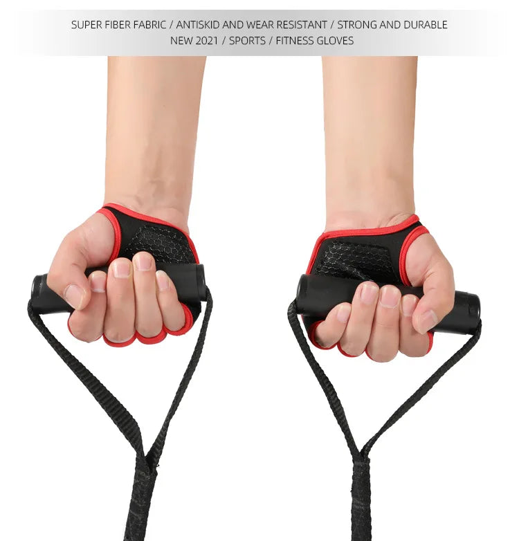 Gym Gloves for Men Women Fitness Weight Lifting Wristband Gloves Body Building Training Sports Exercise Cycling Glove Shockproof