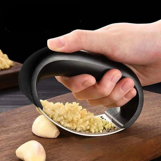 Stainless Steel Manual Garlic Press & Crusher – Kitchen Mincer