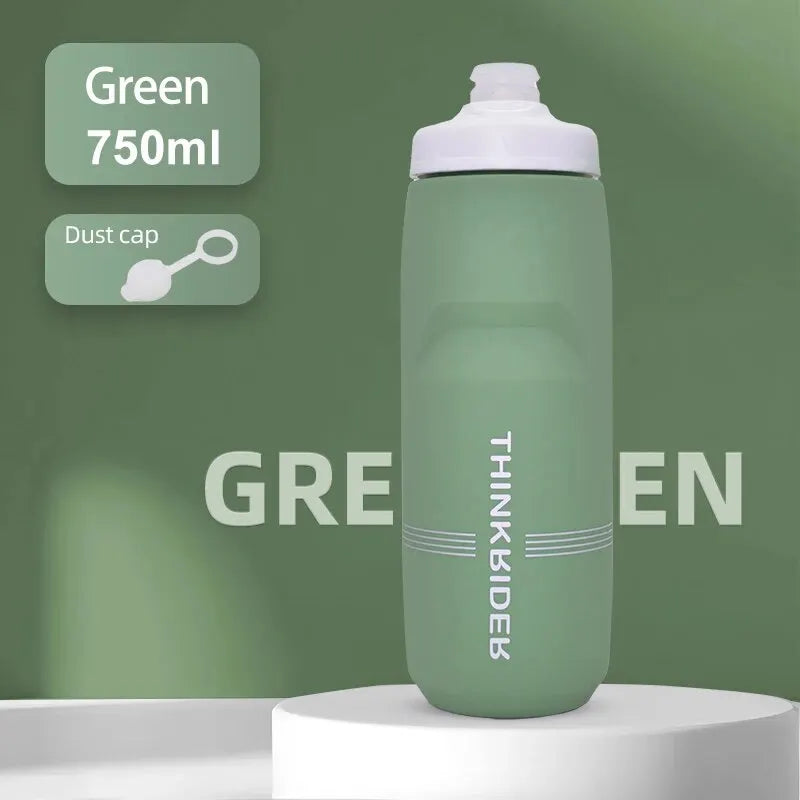 ThinkRider MTB Cycling Water Bottle – 620ml & 750ml Squeeze Sports Bottle