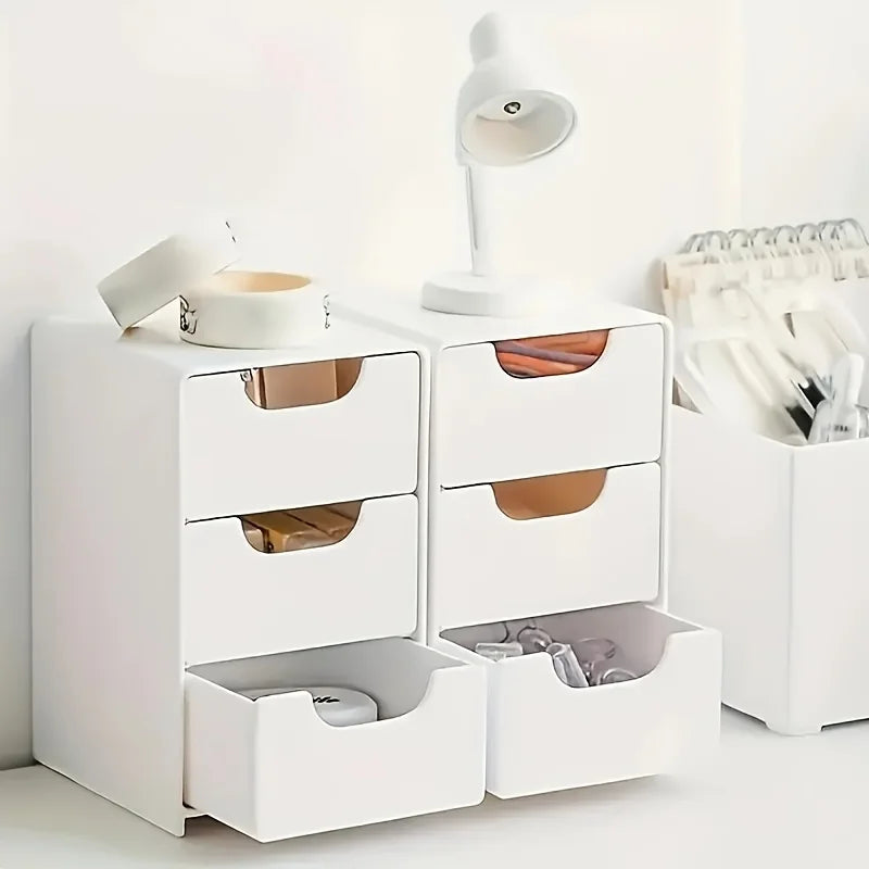 3-Tier Desktop Organiser with Drawers – Office, Jewellery & Cosmetics Storage