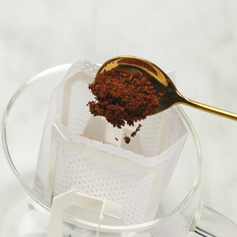 Disposable Drip Coffee Filter Bags – Portable Hanging Ear Pour-Over Pack