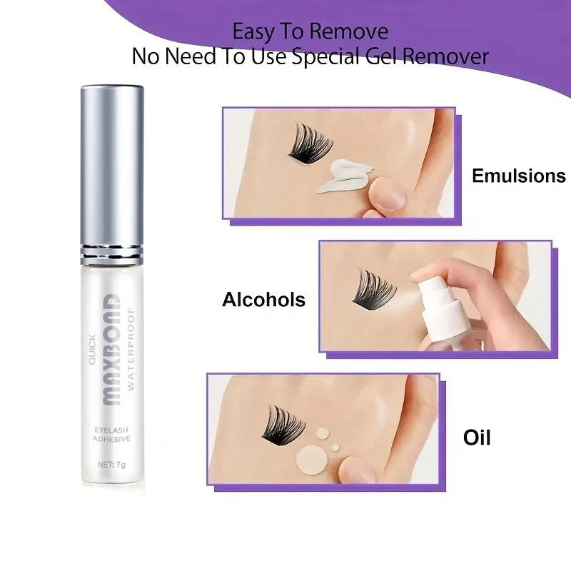 Super Strong Waterproof Eyelash Glue – Quick-Dry Non-Irritating DIY Lash Adhesive