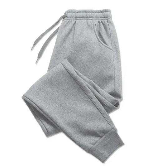 Heren joggingbroek met fleecevoering – Effen sportbroek voor hardlopen