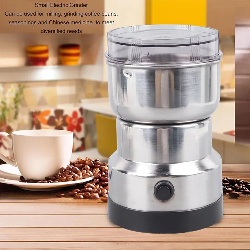 Multifunctional 4-Blade Electric Coffee & Spice Grinder – 50–300ml