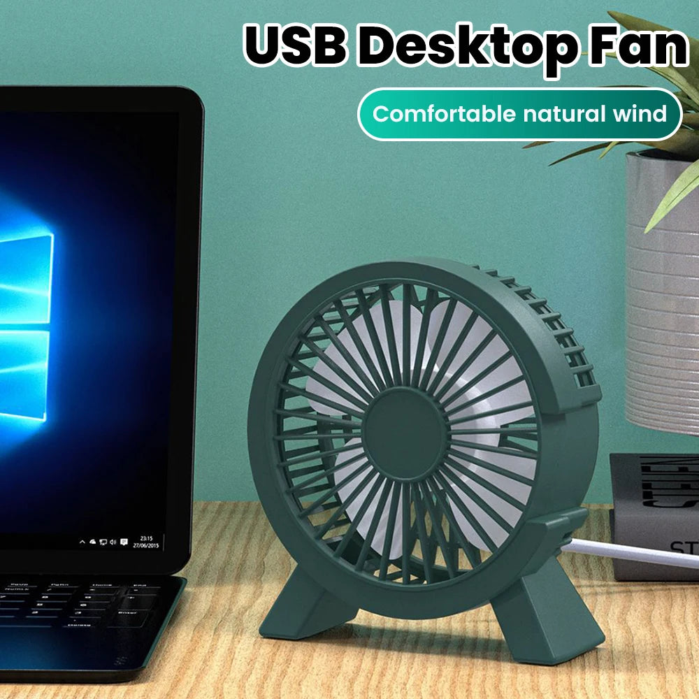 Mini Rechargeable Desk Fan — Portable Cooling for Home, Office & On-the-Go