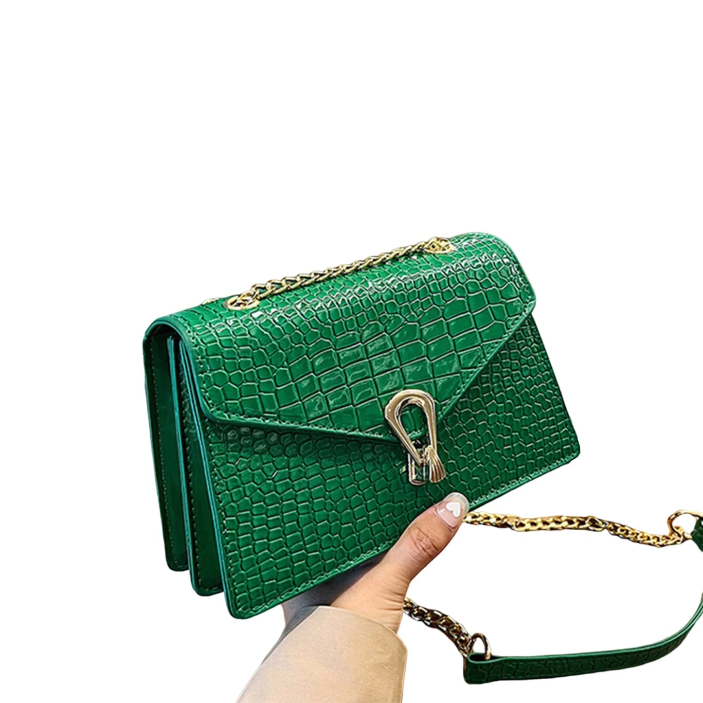 Stylish Women s Crocodile Pattern Leather Crossbody Bag for Chic Vacation and Shopping Adventures in the City