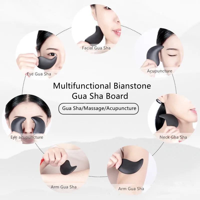 Jade Face Gua Sha Scraping Tool – Facial Massage for Skin Firming & SPA Care