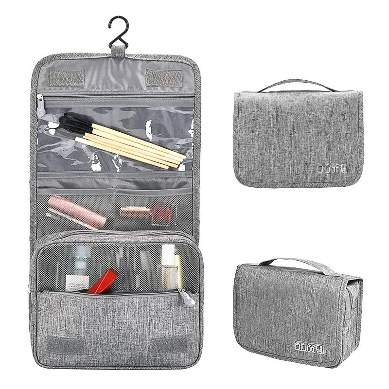 Oxford Waterproof Hanging Travel Toiletry Bag – Men & Women Wash Organiser