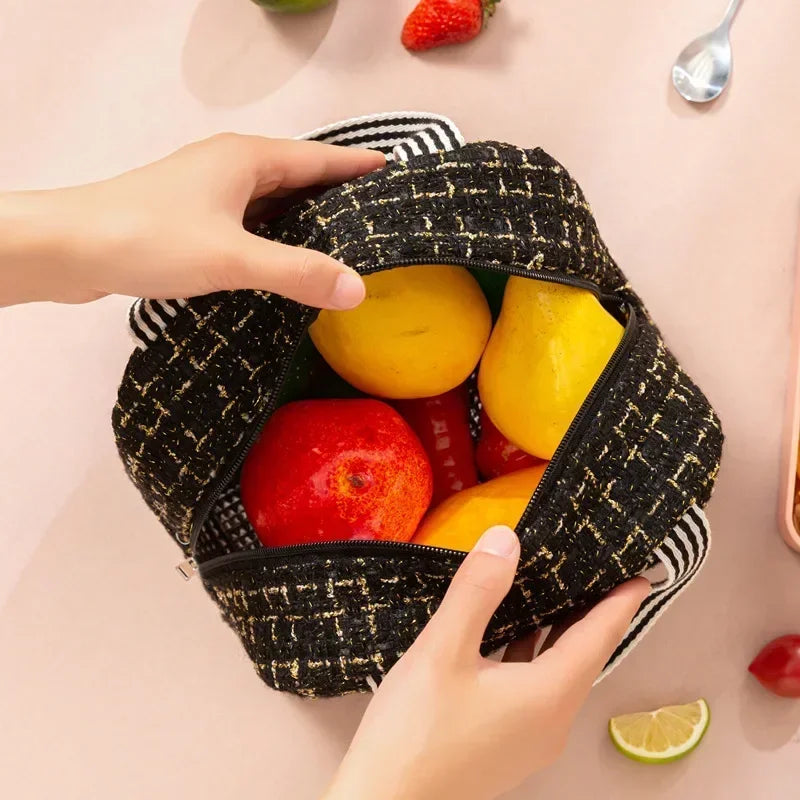 Fashion Insulated Bento Lunch Bag – Portable Thermal Handbag for Men & Women