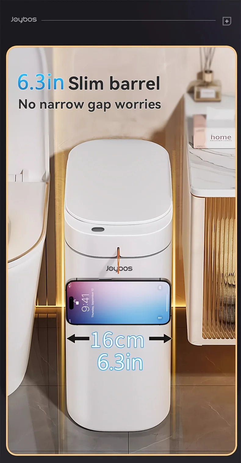 Smart Sensor Trash Can JOYBOS Rechargeable Auto Adsorption Bag Garbage Can For Toilet Living Room Kitchen Household Items