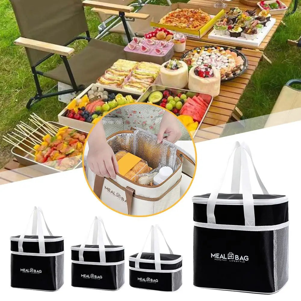 Large Insulated Lunch Tote Bag – Thermal Bento Cooler for Work, School & Picnic