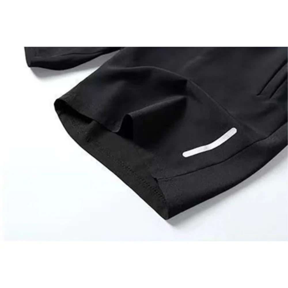 Summer Men'S Ultra-Thin Ice Silk Beach Casual Shorts Jogging Sport Quick Dry Male Zipper Loose Gym Sports Short Pants Sweatpant