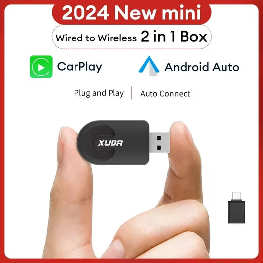 XUDA Wireless CarPlay & Android Auto Adapter – Universal WiFi Smart Box