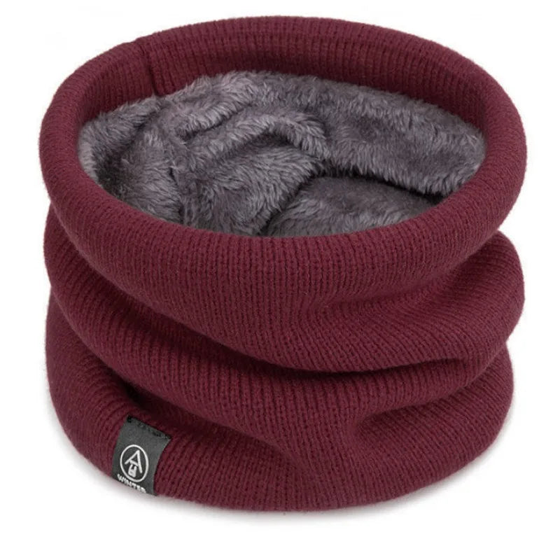 Fashion Women Knitted Scarf Solid Cashmer Like Winter RIDE Scarves Lady Warm Thick Unisex Men Neck Scarfs Ring