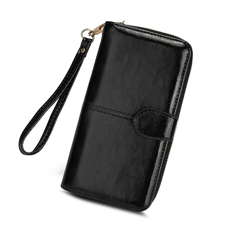 High Quality Women Wallet  Anti-theft Leather Wallets For Woman Long Zipper Large Ladies Clutch Bag Female Purse Card Holder